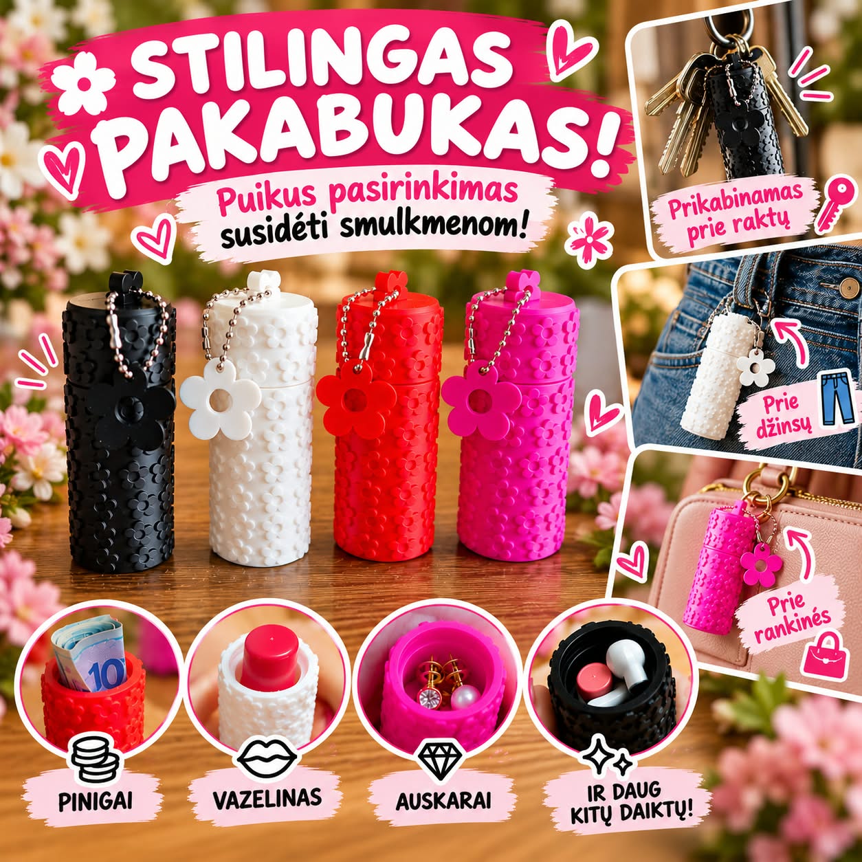 3d Pakabukas Gėlė